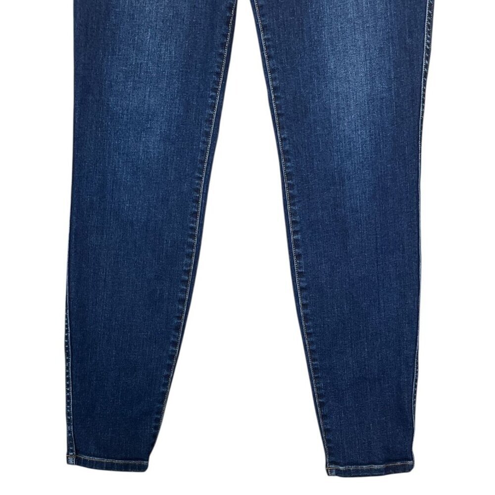 Spanx Pull-On Shaping Skinny Jeans Dark Wash Large Comfort Stretch - Picture 5 of 10